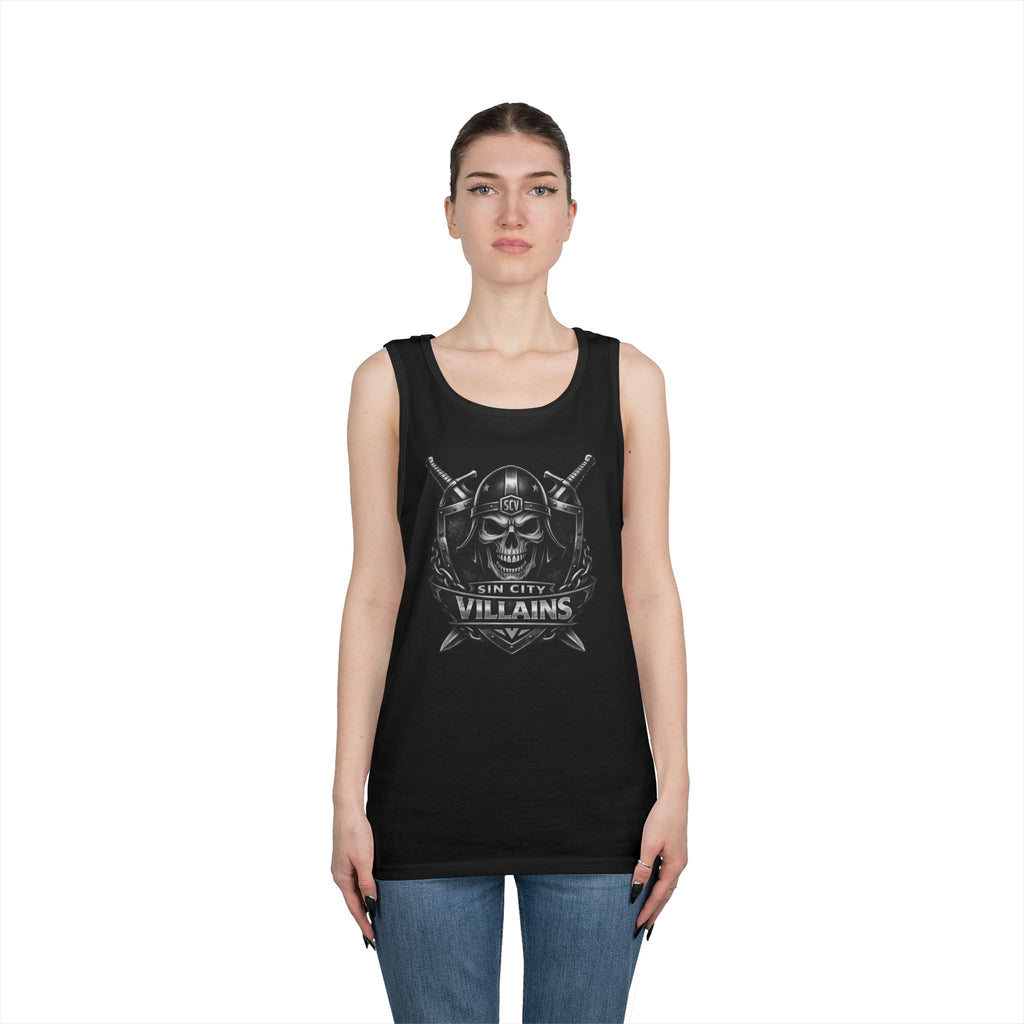 Silver & Black Skull Tank – Sin City Villains