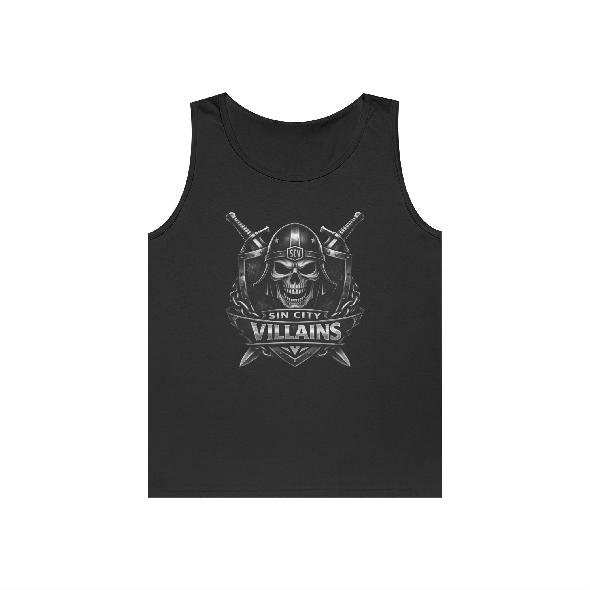 Silver & Black Skull Tank – Sin City Villains