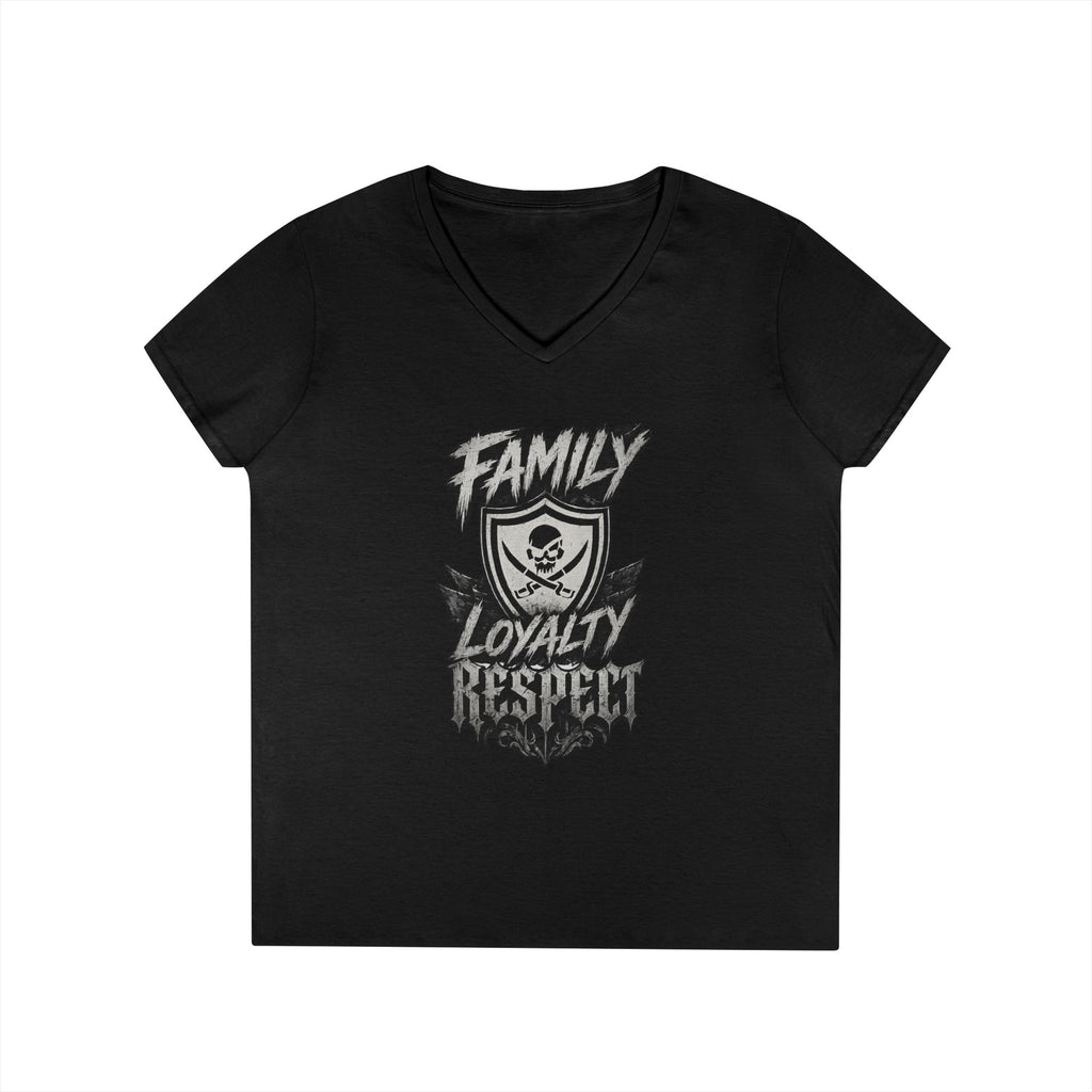 Family Loyalty Respect Ladies' V-Neck T-Shirt