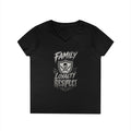 Family Loyalty Respect Ladies' V-Neck T-Shirt