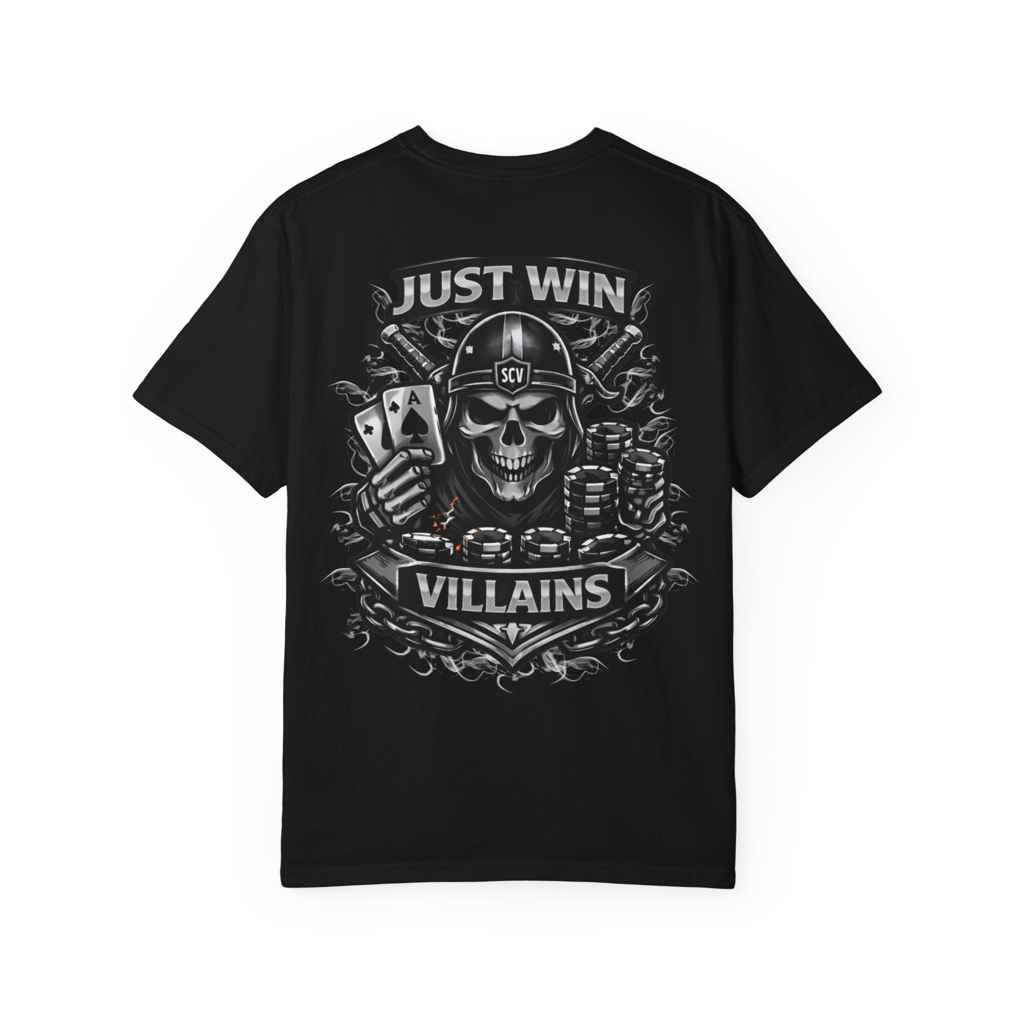 Just Win Villains // Vintage Black Heavyweight Tee