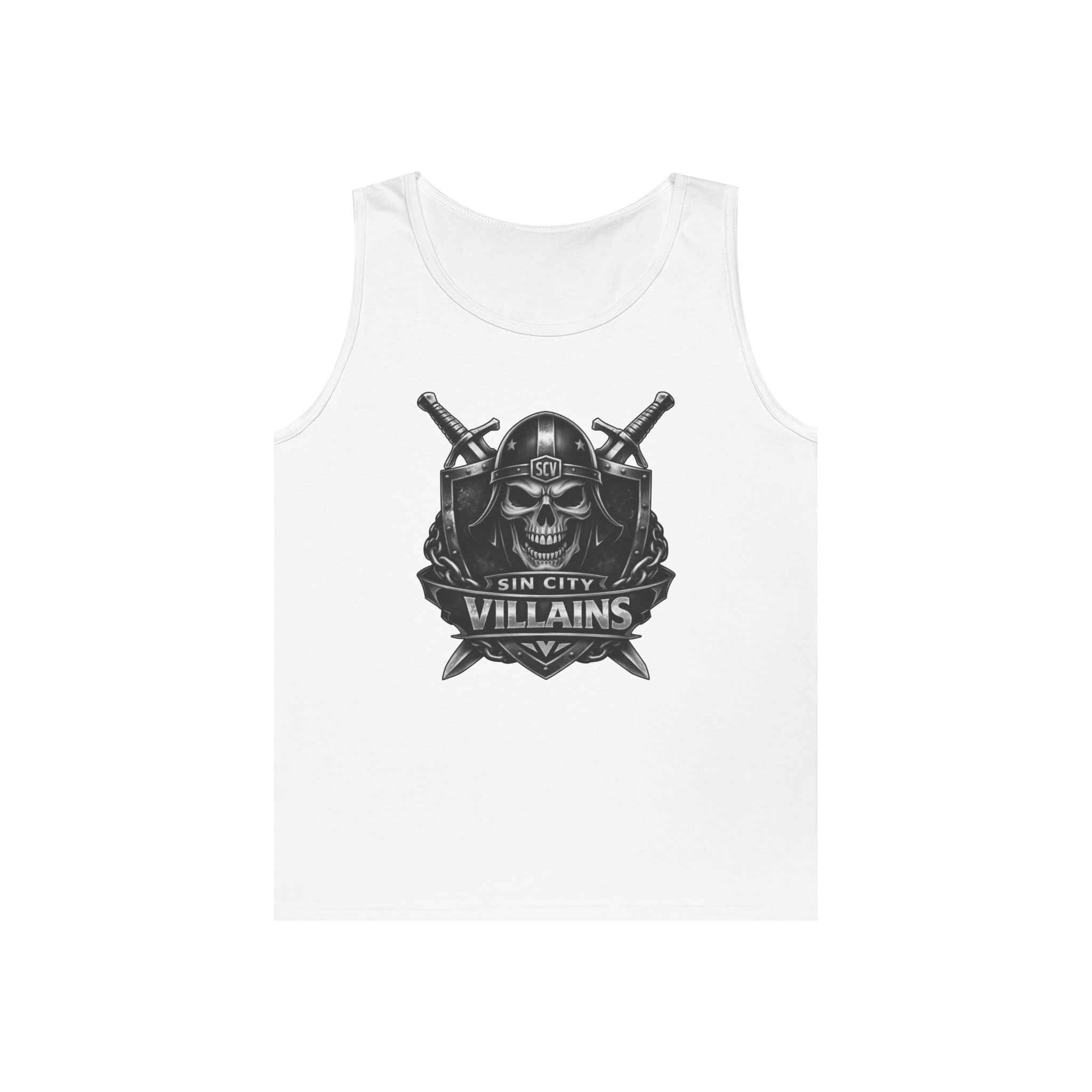 Silver & Black Skull Tank – Sin City Villains